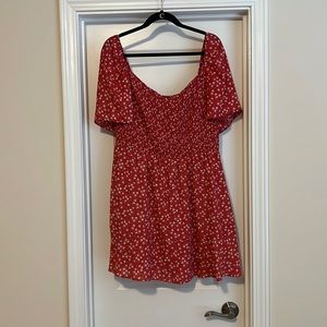 Smocked mini dress
